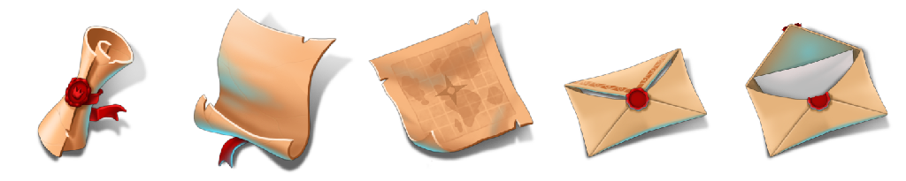 Preview of FANTASY-parchment-set