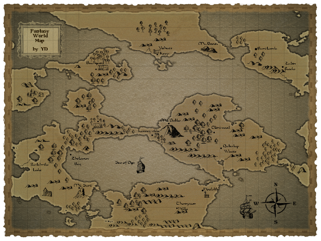 Preview of Fantasy World Map