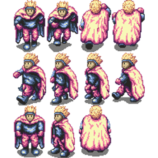 Hero Character Sprite Sheet preview