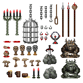 Misc. Dark Fantasy Scenery Sprites preview
