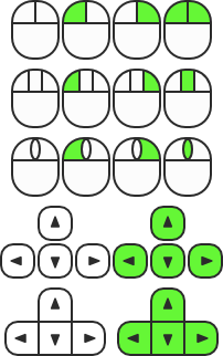 Preview of Mouse buttons & arrow keys