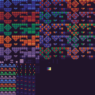 Preview of Sci-fi platformer tileset