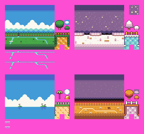 Preview of Seasonal Platformer Tiles