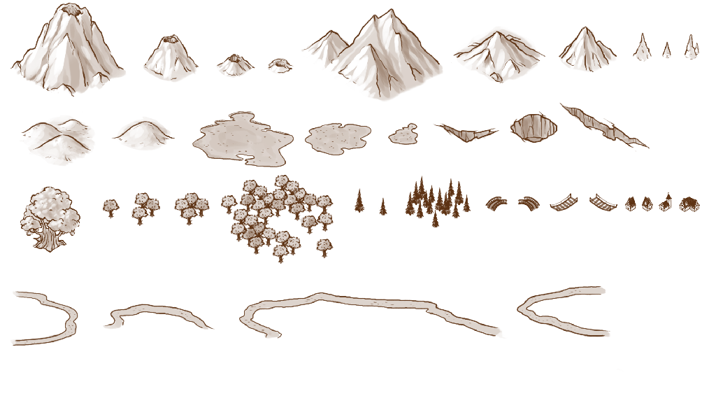 Preview of simple map tiles