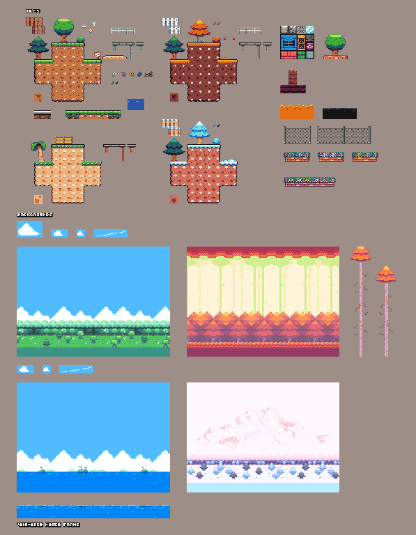 Preview of Super Seasonal Platformer Tiles
