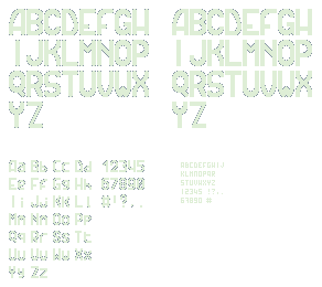 Preview of Three Little Bitmap Fonts