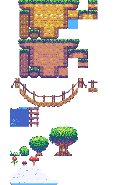 Preview of Updated Generic Platformer Tiles