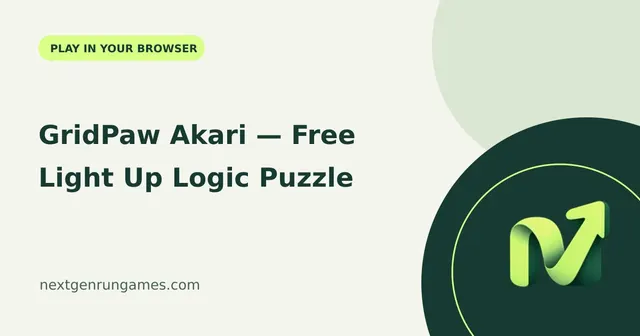 GridPaw Akari — Free Light Up Logic Puzzle game cover
