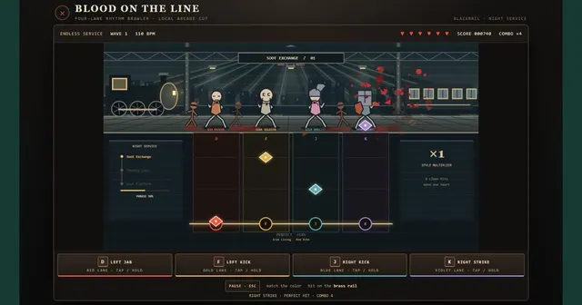 Blood on the Line game cover